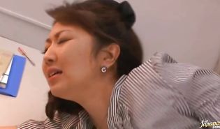 Vigorous mature Risa Kasumi with great tits has a nice smile and nice blow job skills