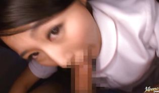 Remarkable big boobed mature Sanae Tanimura drools while swallowing a love stick