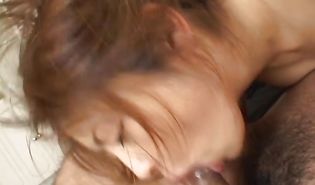 Gorgeous busty mature Alice Hoshi got down on her knees and gave a oral sex to lover